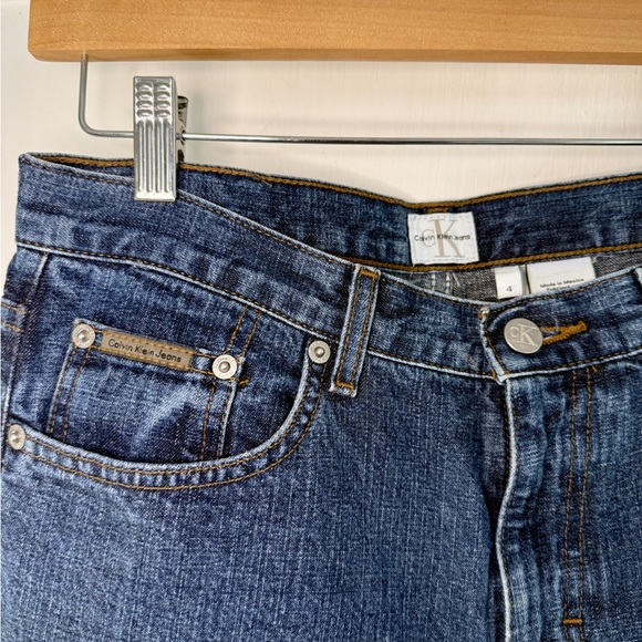 90s Women’s 27 Calvin Klein Bootcut blue jeans Doublestone - Picture 3 of 4